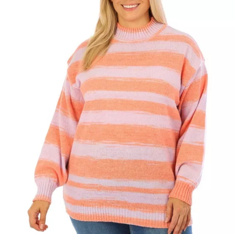 NWT "Bunulu" Womans Striped Sweater Size 1X
